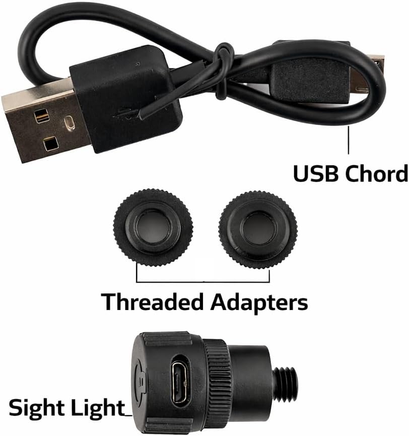 Viper Archery - The Charge - Rechargeable Bow Sight Light | Built-in 15-Min Auto-Off Timer + Micro USB Charging | Universal Fit, 3 Brightness Levels, Waterproof