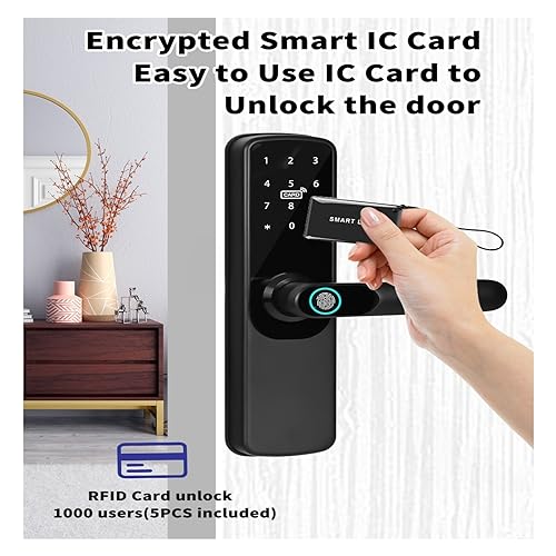Serrure de porte intelligente Tuya WiFi pour sécuriser votre maison - 4