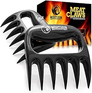 Meat Claws Meat Shredder for BBQ - Perfectly Shredded Meat, These Are The Meat Claws You Need - Best Pulled Pork Shredder Claw x 2 For Barbecue, Smoker, Grill (Black)