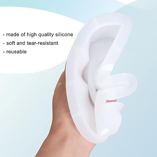 Miniatura 3 de Molde de resina para sujetalibros grandes, 1 par de organizador de libros de geoda de silicona sectorial, molde epoxi de cristal para libros,