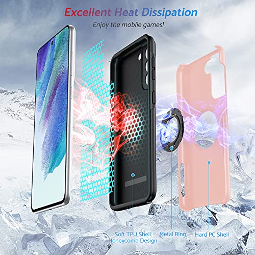 Coque Samsung S21 FE antichoc multicouche avec support bague - 4
