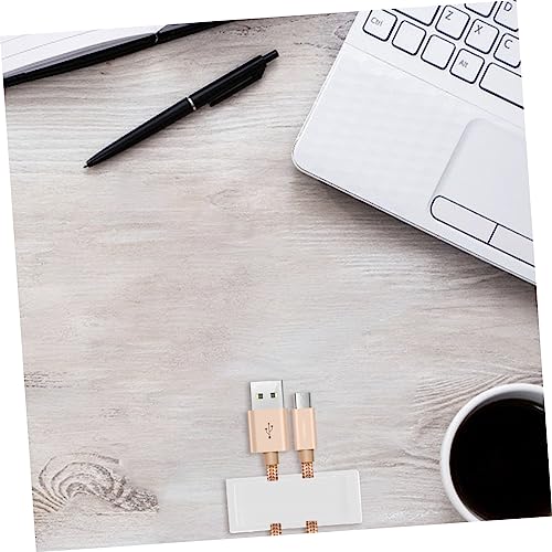 HOMSFOU 50 piezas Clips para organizar cables en escritorio, sujetadores para gestión de cables de carga miniatura 7
