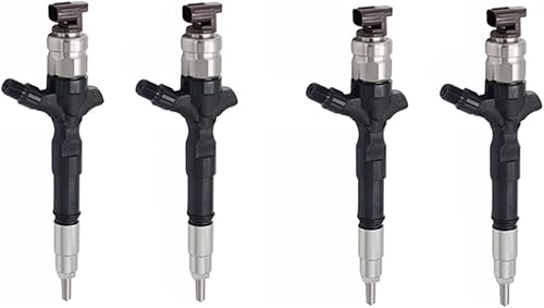4 boquillas inyectoras diésel 23670-09380 compatibles con Toyota Hiace Dyna Vigo Hilux 1KD 2KD inyector de combustible común 2367009380