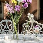 Devilfire 12Pcs Glass Cylinder vases for Centerpieces, 6 Inches Tall Flower Vases Wedding Decorations,Bulk Cylinder Flower& Plant Vases,Hurricane Candle Holder for Table Shelf, Party. - Image 5
