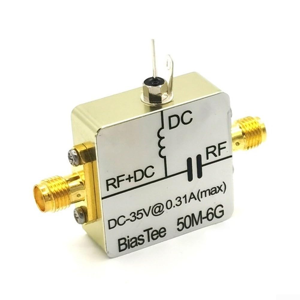 RF Bias Tee Feeder Box 50MHz-6GHz avec fonction de blocage CC et ≤0.8dB faible perte pour équipement de communication (1200 milliampères)