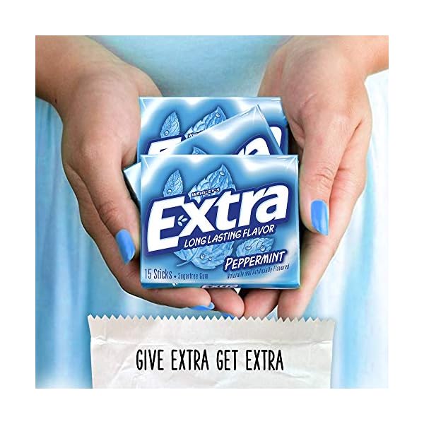 Extra Peppermint Sugarfree Gum, (Pack of 10) by Extra – Bild 6