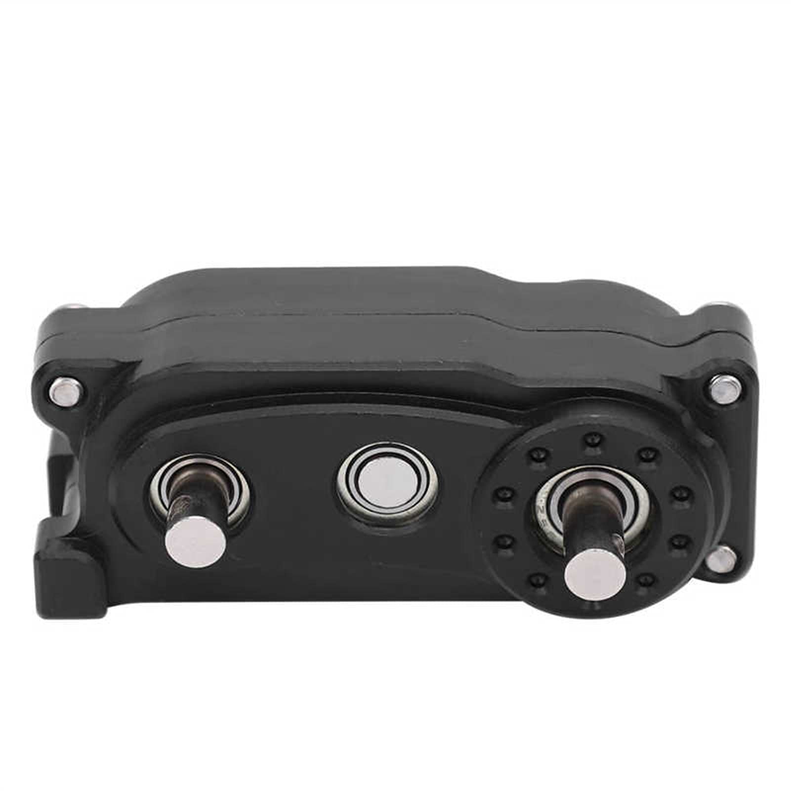 313mm rozstaw osi metalowa rama podwozia części zamienne do skrzyni transferowej nadające się do części zamiennych do samochodów gąsienicowych 1/10 (kolor: tytan) ( Color : Black )