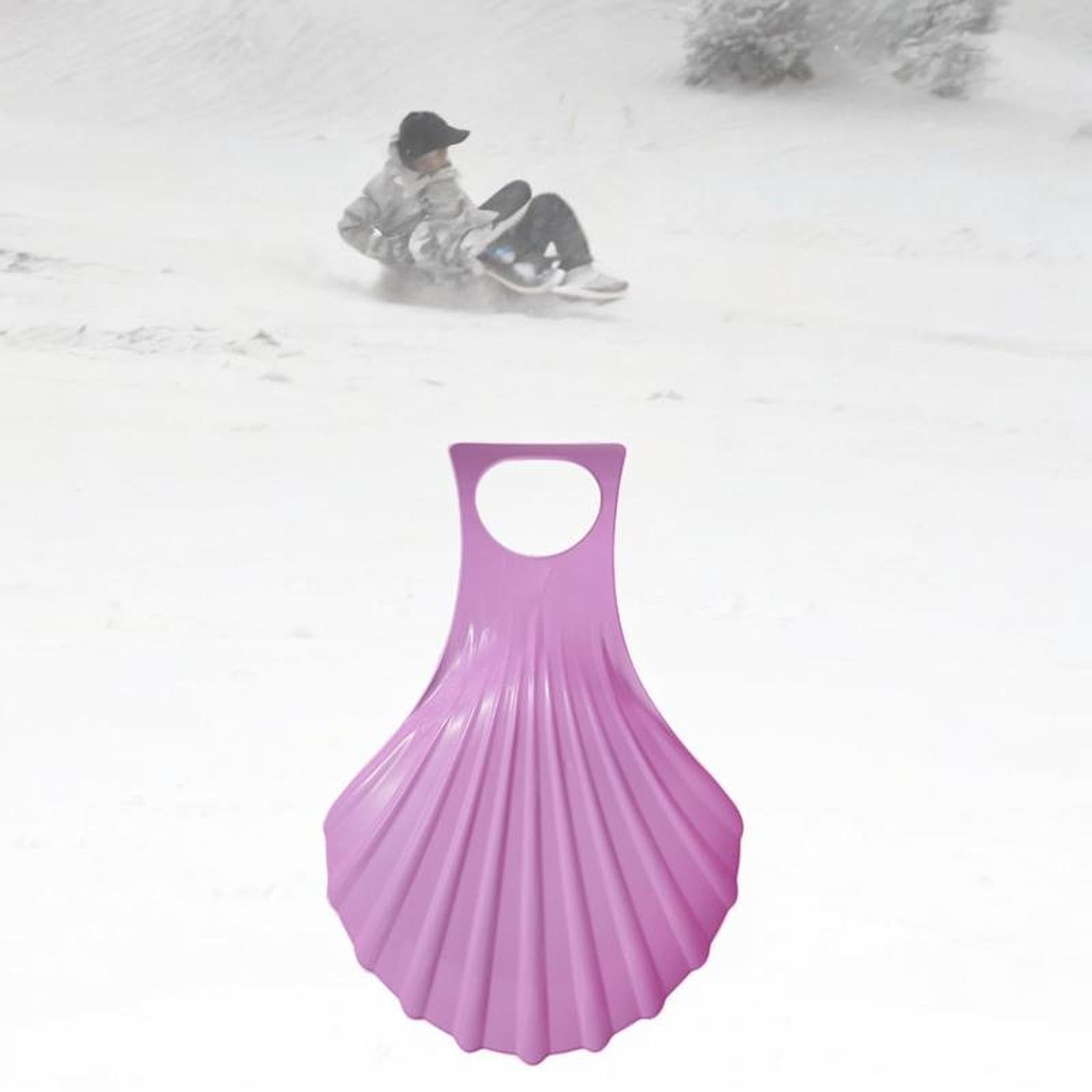 Vaveren Snow Sled Toboggan Sled Accessories Sand Sliding Sled Snow Sledding Winter Snow Toy for Outdoor Yard Sports Garden Boys Girls, Purple
