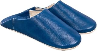 Sturdy and comfortable 100% leather babouche for men and women for home or outdoors - traditional handmade - various colours