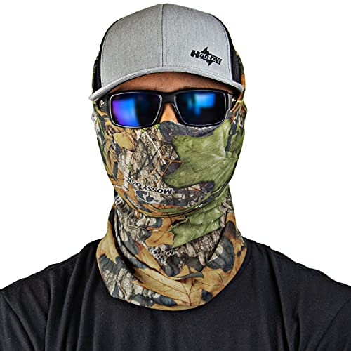 Hoo-Rag - High Performance 100% Moisture Wicking Polyester Microfiber Multi-Functional Face Mask & Neck Cover - UPF 30 - One Size Fits Most - Mossy Oak Obsession