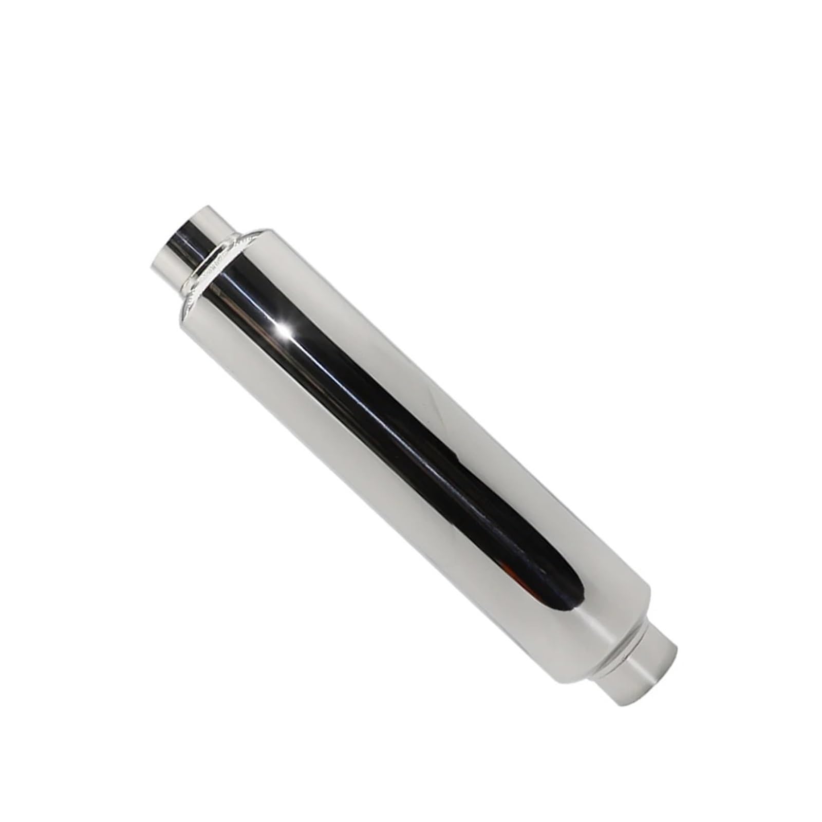 Silencieux D'échappement Silencieux D'échappement Automobile, Tube Intermédiaire Universel Acier Inoxydable Argenté, Diamètres Extérieurs Disponibles(Ength 300mm 51MM)
