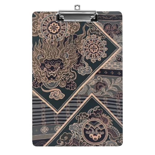 クリップボード 和柄 和風 花柄 A4サイズ対応 クリップファイル バインダークリップ 用箋ばさみ ファイルボード メモ帳 縦型 書類整理 おしゃれ かわいい 筆記 多機能 壁掛け プレゼント