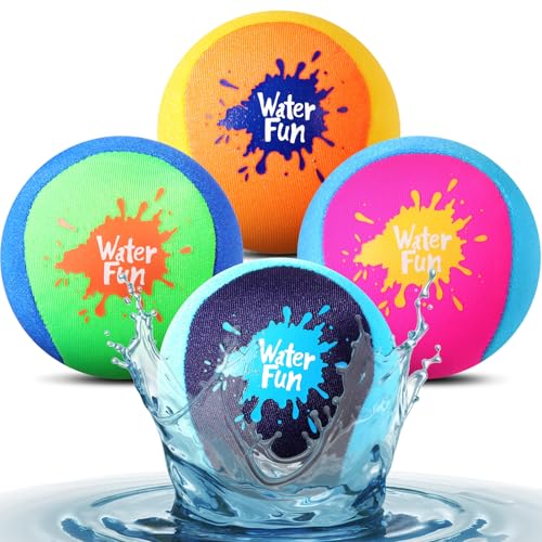 Realspring 4 Pcs Water Skipping Ball for Children...