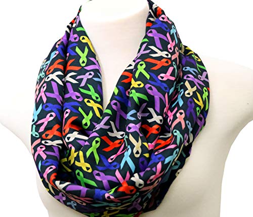 Di Capanni Cancer ribbon infinity scarf women Oncologists survivors doctors nurse chemotherapy chemo3