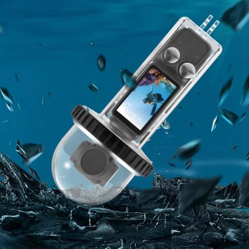 Carcasa impermeable 40m Pocket 3 en PC transparente para buceo y surf 5