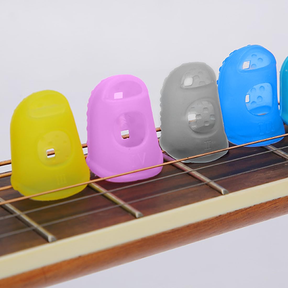 Protezioni per Dita in Silicone Antiscivolo Riutilizzabili 16 Pezzi 4 Misure