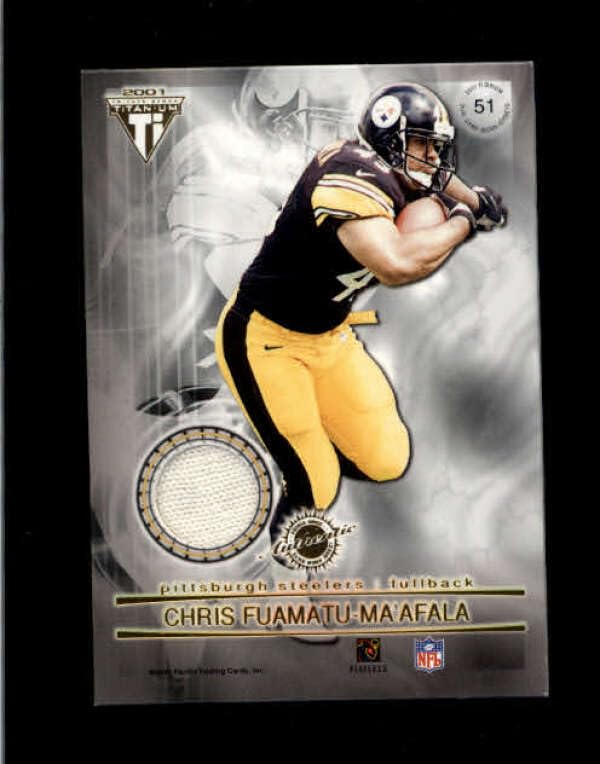 FUAMATU-MA'AFALA/AYANBADEJO 2001 PRIVATE STOCK TITANIUM #51 DUAL JERSEY BD3144