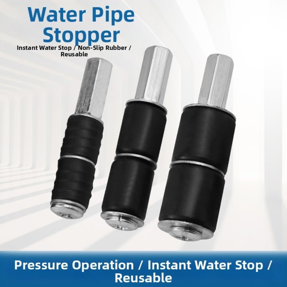 For Durable Rubber Leak Repair Set 3 Pieces for Pipes with Expansion Mechanism to Seal Leaks For Instantly and Provide Secure Installation Grip