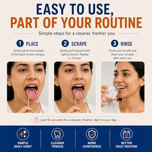 Image of Natruveda Copper Tongue Scraper - 2 Pack Pure Copper Tongue Cleaners for Adults & Kids | Ayurvedic Metal Tongue Cleaner | Includes 20g Herbal Neem Toothpaste | 30-Day Satisfaction Guarantee