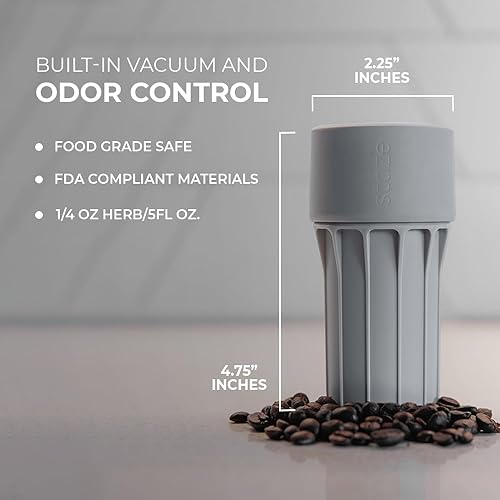 Miniatura 5 de Preserve - Tarros de almacenamiento sellados al vacío (5.0 fl oz), recipientes patentados a prueba de olores, contenedor de almacenamiento de