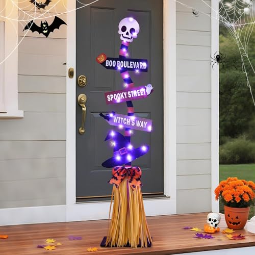 Yinhua Halloween Decorations Indoor Outdoor, Wooden Witches Magic...