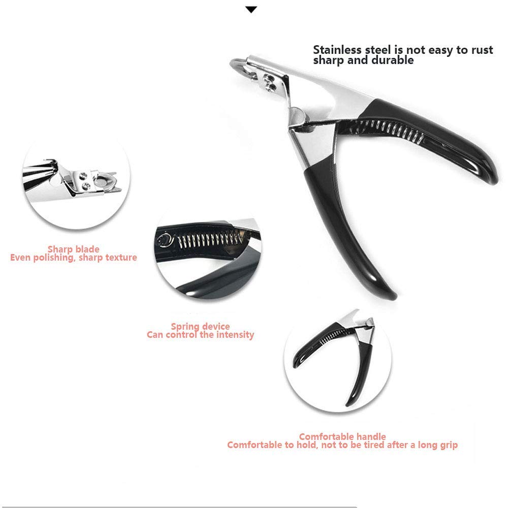 Tagliaunghie e tagliaunghie per Cani con Protezione di Sicurezza, Maniglie ergonomiche per Unghie da toelettatura sicure, Trimmer per toelettatura per Animali Domestici