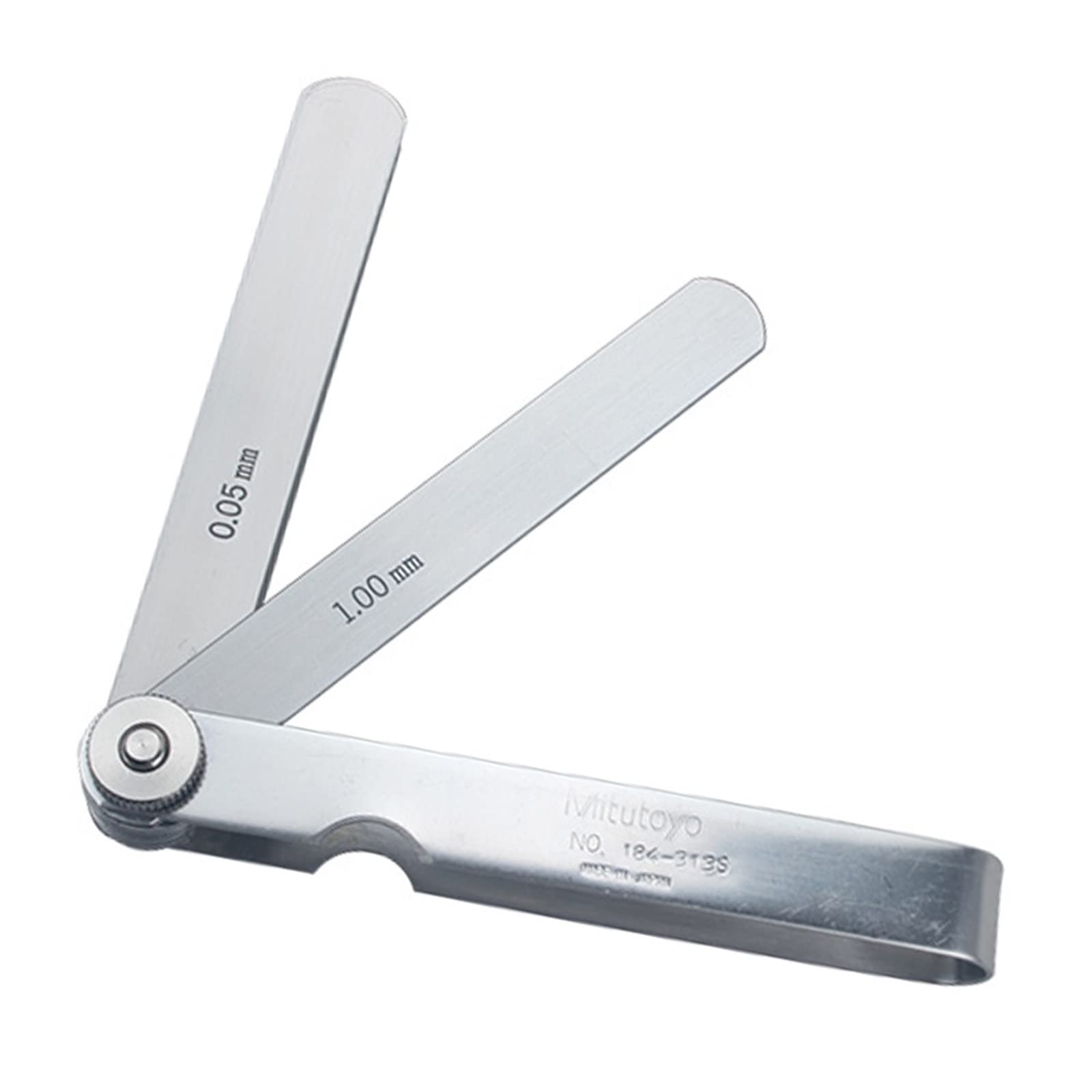Galgas Reglaje Valvulas, Medidor de espesores 100 mm 150 mm Relleno de espacio métrico de acero inoxidable 0.03-1.00 mm Herramienta de medición de calibre de espesor(184-308S)