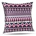 YodSHcEN 40x40 cm Dekoracyjne poszewki na poduszki Retro fioletowy plemienny wzór geometryczny poszewek na poduszki 16x16 Inch poszewka na poduszkę na sofę, kanapę, łóżko i samochód /I#009
