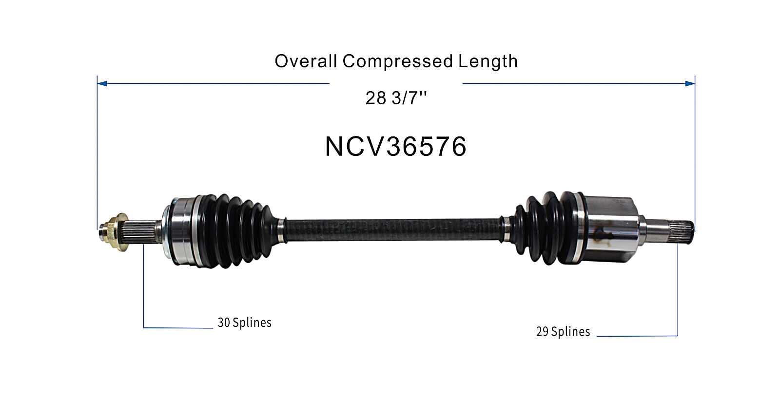 Amazon.com: GSP NCV36576 CV Axle Shaft Assembly - Left Front