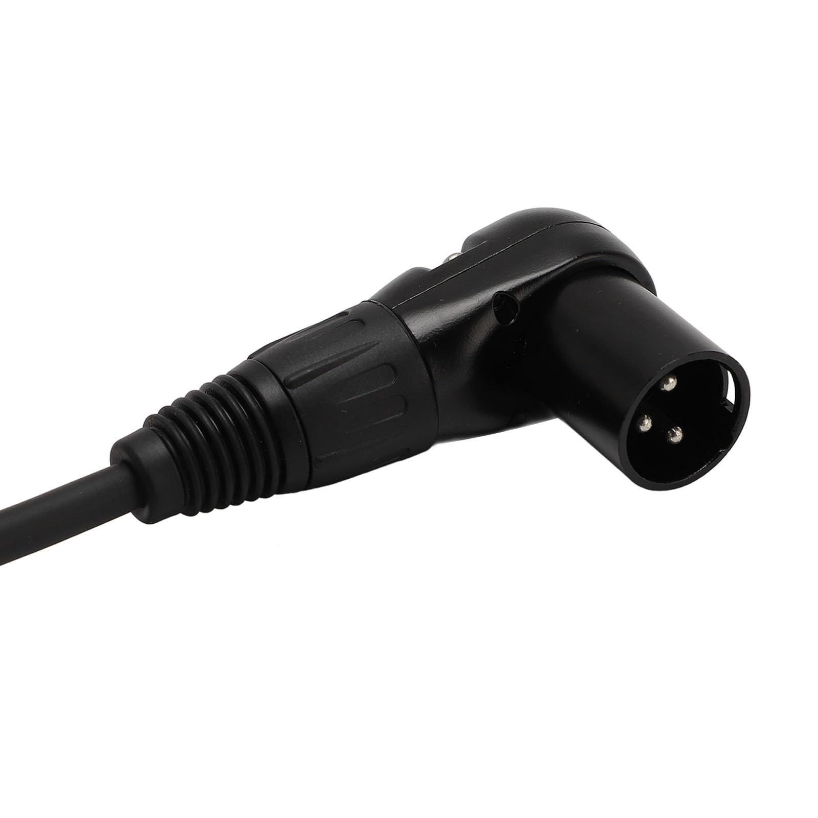 Cocoarm Cavo Microfonico XLR, Adattatore in PVC da 90 Gradi per Mixer da Studio e Altoparlanti con Angoli Regolabili (30 cm / 11,81 pollici)