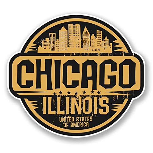 Chicago Illinois USA Round Metal 0.75" Lapel Pin Hat Shirt Pin Tie Tack Pinback2