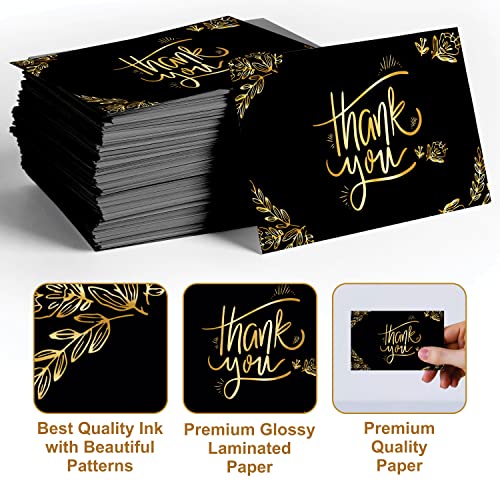 Image of Clickedin - 50 Pieces Thank You Greeting Card Tags for All Occasion