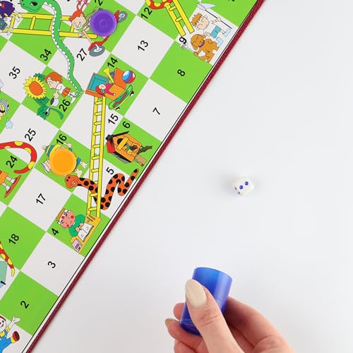 DIVCHI Traditional Snakes and Ladders Board Game for Kids & Adults For 2-6 players Suitable For Years 3+ DIVCHI Traditional Snakes and Ladders Board Game for Kids & Adults For 2-6 players Suitable For Years 3+