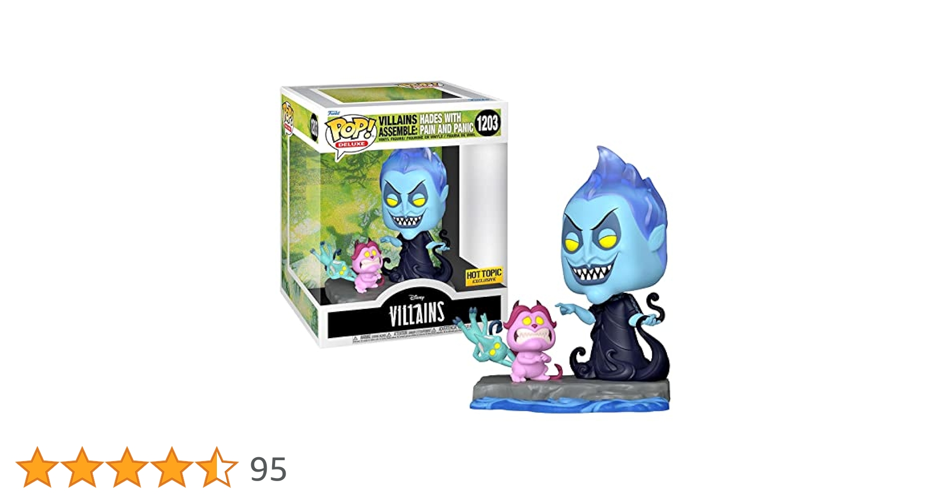 Disney - FUNKO POP! 　ヘラクレス　ハデス　ペインパニック　ヴィランアッセンブル Funko POP! Deluxe Disney Villains Assemble: Hades with Pain