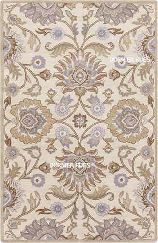 Image of 12x15 Ft Hand-Tufted Wool Area Rug - Oversized Carpet for Living Room, Hall, Office, Drawing Room - Soft & Durable Traditional Floor Rug (Multicolor)