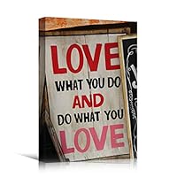 Canvas Wall Art Painted Words Bedroom Industrial Inspirational Modern Art Multicolor Neon Photography Quotes Urban - 12x18 inches