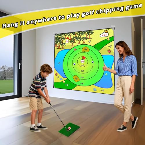 Airaperto Golf Chipping Game with 5 x 5 FT Battle Target Mat Training Set - image 2