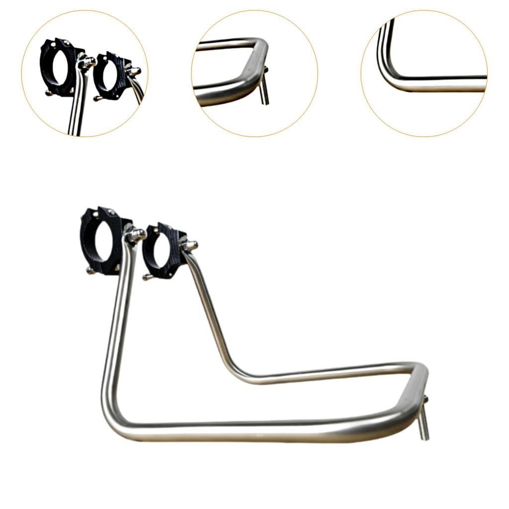Fahrradträger Frontträger Gepäckhalter Edelstahlträger Aluminiumhalterung Transportzubehör Stabil für Pendler Tourenradler Und Stadtradfahren