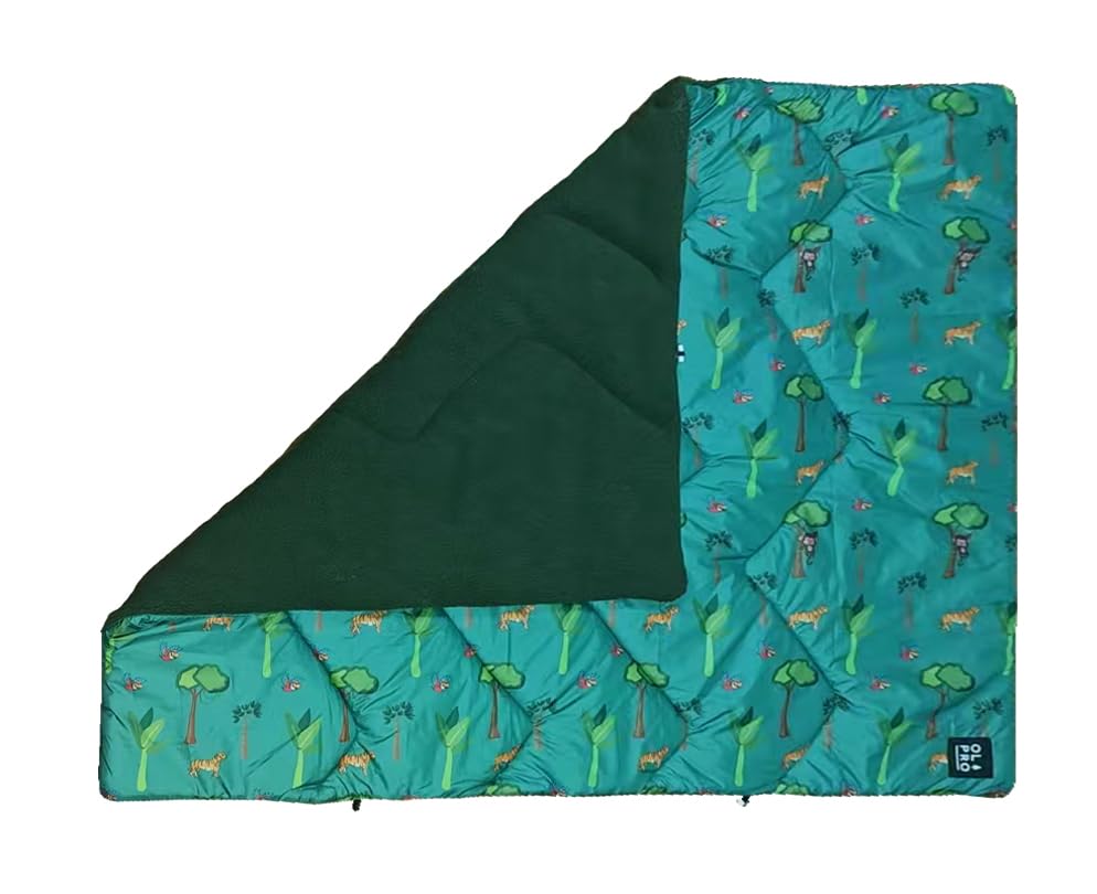 OLPRO The Original Insulated Kids Blanko® - Rainforest Rascals perfect for camping, vanlife and festivals