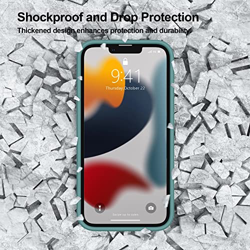 Surphy Magnetic Case Designed For Iphone 13 Case Compatible With Magsafe (6.1 Inch 2021 Release), Liquid Silicone Phone Case With Microfiber Lining (Cactus Green) #TOP3