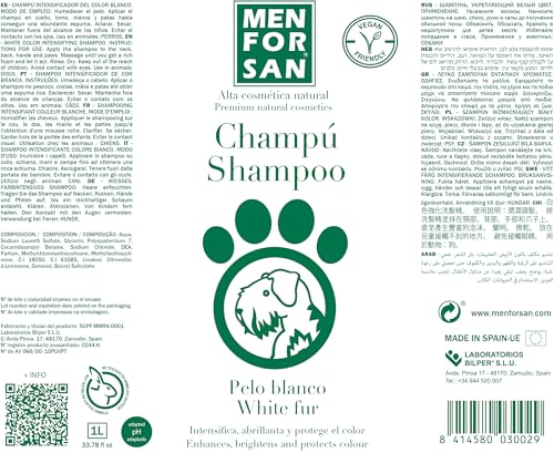 Shampooing Men for San Chien Cheveux blancs Fruité (1 L)