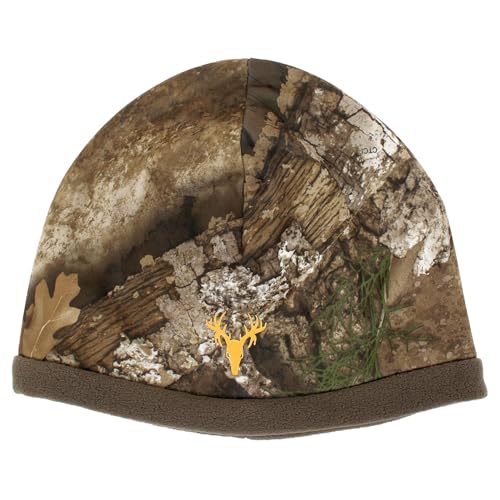 HOT SHOT Mens Reversible Mustang Camo Hat Beanie Realtree Outdoor Hunting Camouflage (Realtree APX)