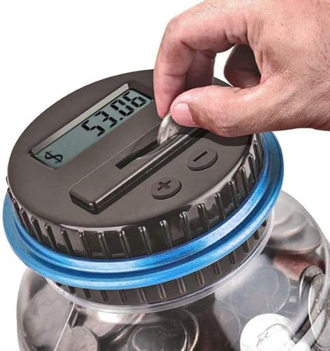 Image of Piggy Bank，Saving Box for Girls and Boys，Money Bank for Kids ，Unbreakable Plastic Piggy Banks (Black)
