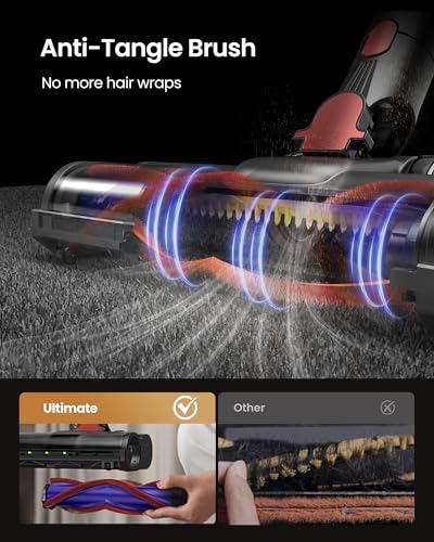 Image of Cordless Vacuum Cleaner, 650W /55Kpa Vacuum Cleaners for Home, 70Mins Stick Vacuum with Self-Standing,Anti-Tangle,Wall Mount Charging,Lightweight Wireless Vacuum for Hardwood Floors Carpet Pet Hair Car