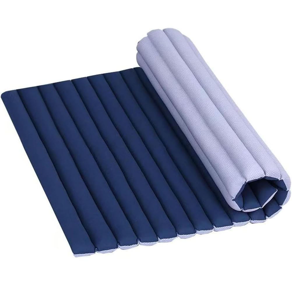 Générique Matelas Anti-Escarres pour Personnes Âgées, Handicapées et Alitées Compressif Respirant pour Le Coccyx Prévention des Escarres Utilisable Hôpital, Fauteuil Roulant,Blue a,90×70cm