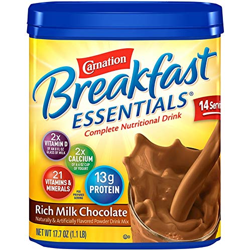 Carnation Instant Breakfast Powder, Rich Milk Chocolate, 17.7 oz by Carnation Breakfast Essentials