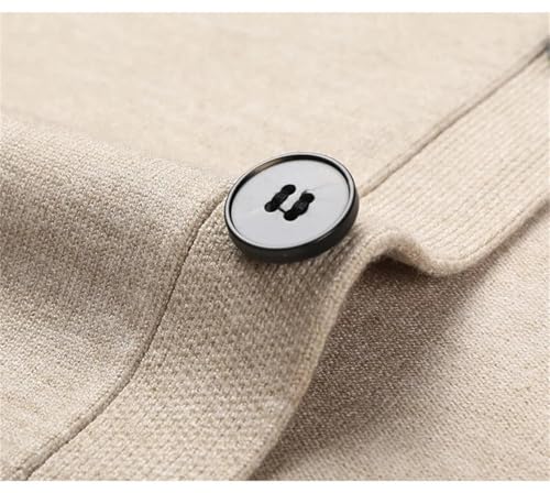 Men's V-Neck Long Sleeve Knitted Cardigan Sweater Spring Fall Solid Slim Fit Fashion Casual2