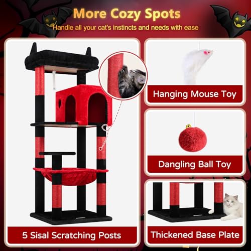 Cat Tree with Large Cat House for Indoor Cats - Image 6