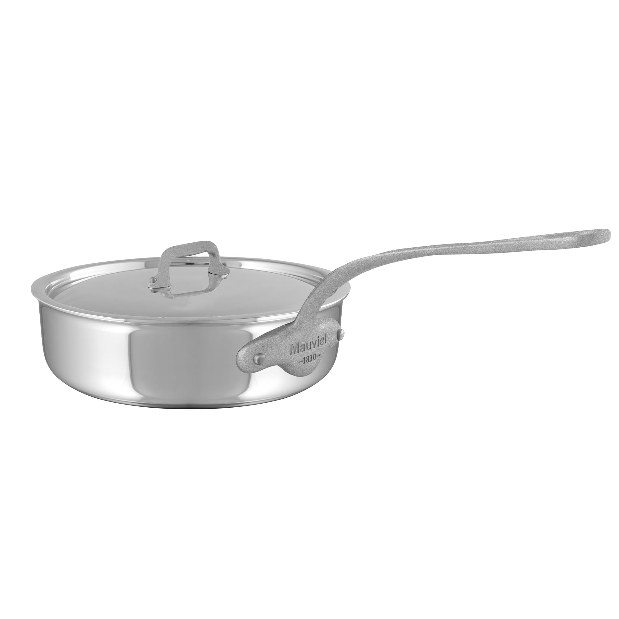 Mauviel M'Cook SB, sauteuse 5 plis avec couvercle, inox brossé, 3,4 L