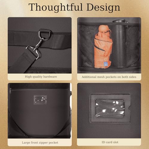 Suitcases with Wheels Expandable Luggage Bag Foldable Suitcase with 4 Universal Wheels Collapsible Rolling Travel Case (Coffee)4